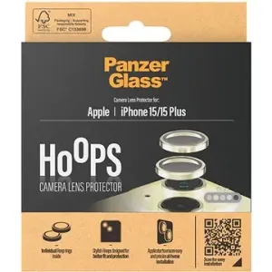PanzerGlass HoOps Apple iPhone 15/15 Plus – krúžky na šošovky fotoaparátu – žltý hliník