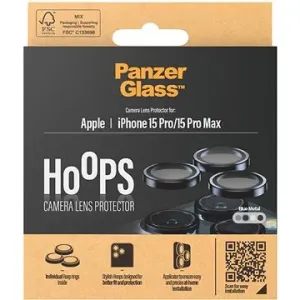 PanzerGlass HoOps Apple iPhone 15 Pro/15 Pro Max–- krúžky na šošovky fotoaparátu – modrý hliník