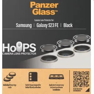 PanzerGlass HoOps Samsung Galaxy S23 FE – ochranné krúžky na šošovky fotoaparátu – čierne