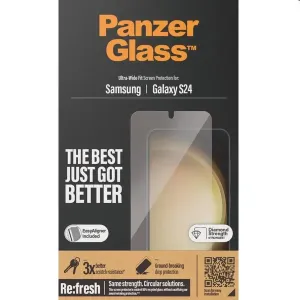 Ochranné sklo PanzerGlass Re:fresh UWF s aplikátorom pre Samsung Galaxy S24, čierna 7350