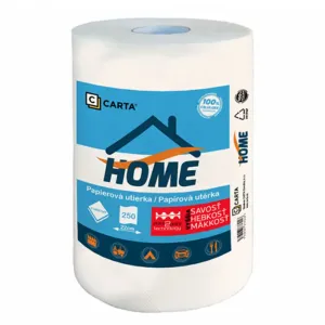 Papierové utierky CARTA Home, 55m, 250 útržkov