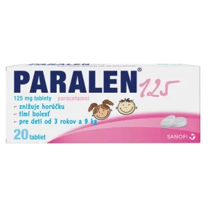 PARALEN 125 tbl 125 mg (blis.) 1x20 ks