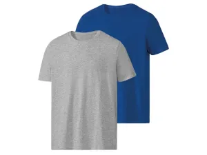 PARKSIDE® Pánske tričko, 2 kusy (S (44/46), modrá/sivá) #4450786