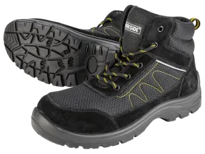 PARKSIDE® Pánska kožená bezpečnostná obuv S1  (44, čierna/žltá)