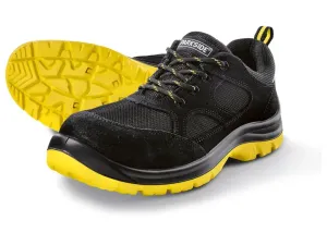 PARKSIDE® Pánska kožená bezpečnostná obuv S3 (43, čierna/žltá)