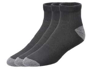 PARKSIDE® Pánske pracovné ponožky, 3 páry (39/42, čierna/antracitová)