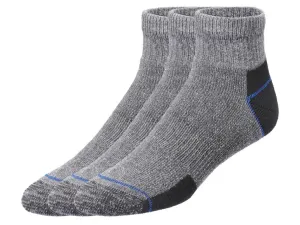 PARKSIDE® Pánske pracovné ponožky, 3 páry (47/50 , antracitová/čierna/modrá)