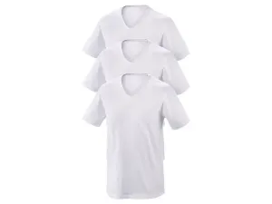 PARKSIDE® Pánske bavlnené tričko, 3 kusy (S (44/46), výstrih v tvare „V“)