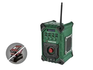 PARKSIDE® Aku stavebné rádio PRFMA 20-Li A1 – bez akumulátora