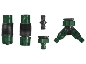 PARKSIDE® Súprava hadicových spojok/4-cestný rozdeľovač (6-dielna súprava hadicových spojok, s dvojitým ventilom)