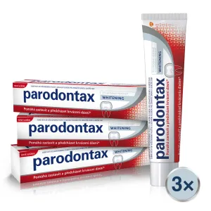 Parodontax Whitening bieliaca zubná pasta proti krvácaniu ďasien 3x75 ml #67149