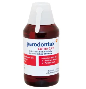 Parodontax Extra 0,2% ústna voda proti zubnému povlaku a pre zdravé ďasná bez alkoholu 300 ml #123501