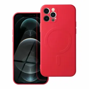Part Obal Silicone Mag Cover, iPhone 12 Pro, červený
