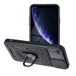 Puzdro Defender Slide iPhone XR - čierne #4604118