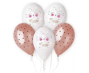Mačacie balóniky na hélium - sada 5 ks #9277165