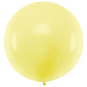 Balón 1m pastelový svetlo žltý