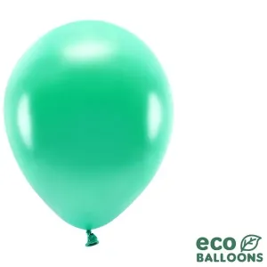 Balóniky Eco metalické zelené 26 cm 100 ks