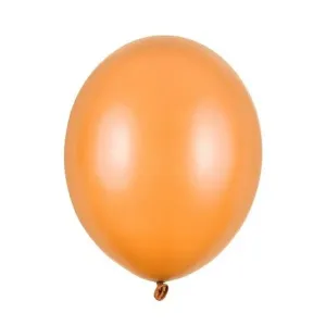 Balóniky latexové metalické oranžové 23 cm 100 ks
