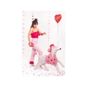 FB182 Party Deco Fóliový balónik - Ružový pudlík 119x108 cm