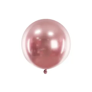 OLBOM-G-019R Party Deco Gigantický balón - Glossy - metalický, 60cm Ružová