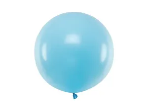 PartyDeco Guľatý latexový balón - svetlomodrý 60 cm