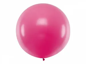 PartyDeco Guľatý latexový Jumbo balón 1m fuchsia #5715532