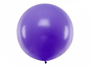 PartyDeco Guľatý latexový Jumbo balón 1m levanduľa #5715529