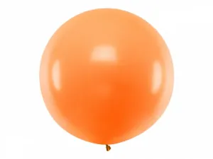PartyDeco Guľatý latexový Jumbo balón 1m oranžový #6266353