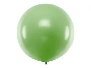PartyDeco Guľatý latexový Jumbo balón 1m zelený #5715526