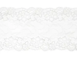 PartyDeco Čipka biela 0,18 x 9 m