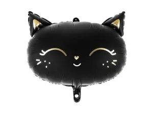 FB84 Party Deco Fóliový balón - Mačička - 48cm, čierna