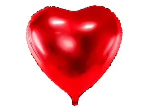 Fóliový balón srdce červené – Valentín – 45 cm