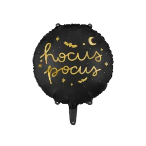 Fóliový balónik hocus pocus – čierny – halloween – čarodejnica – 45 cm
