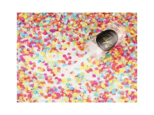 PartyDeco Malé Vystreľovacie konfety – mix farieb #5715642