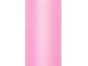 PartyDeco Tyl hladký - baby ružový 0,3x9m