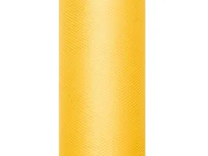 PartyDeco Tyl hladký - žltý 0,3x9m