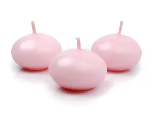 PartyDeco Plávajúce sviečky - ružové 4 cm 1 ks