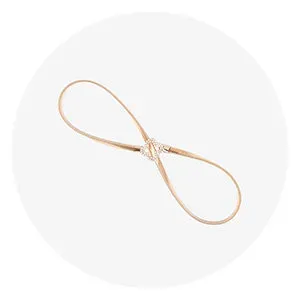 Zlatý elastický dámsky opasok so zirkónmi - Doplnky