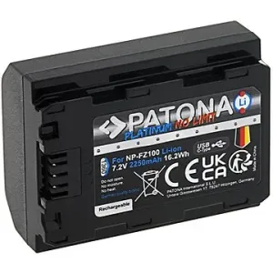 PATONA batéria pre Sony NP-FZ100 2250mAh Li-Ion Platinum USB-C nabíjanie