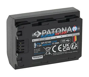 PATONA PATONA - Aku Sony NP-FZ100 2400mAh Li-Ion Platinum USB-C