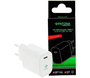 PATONA PATONA - Nabíjací adaptér USB-C Power delivery 20W/230V biela