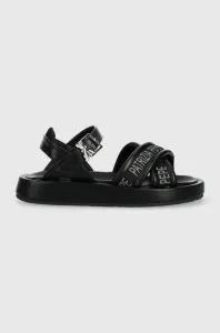 Detské sandále Patrizia Pepe čierna farba #8495635
