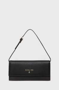 Kožená peňaženka Patrizia Pepe dámska, čierna farba #173010