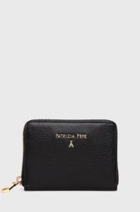 Kožená peňaženka Patrizia Pepe dámska, čierna farba, CQ8512 L001