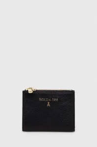 Kožená peňaženka Patrizia Pepe dámsky, čierna farba