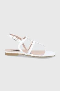 Kožené sandále Patrizia Pepe dámske, biela farba #192811