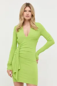 Šaty Patrizia Pepe zelená farba, mini, priliehavá #244309