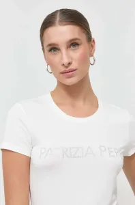 Tričko Patrizia Pepe dámsky, biela farba #247830