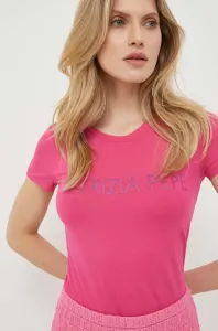 Tričko Patrizia Pepe dámsky, ružová farba #5886009