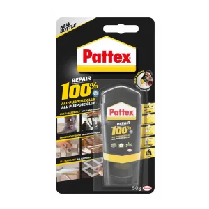 PATTEX 100 %, univerzálne lepidlo na majstrovanie, 50 g